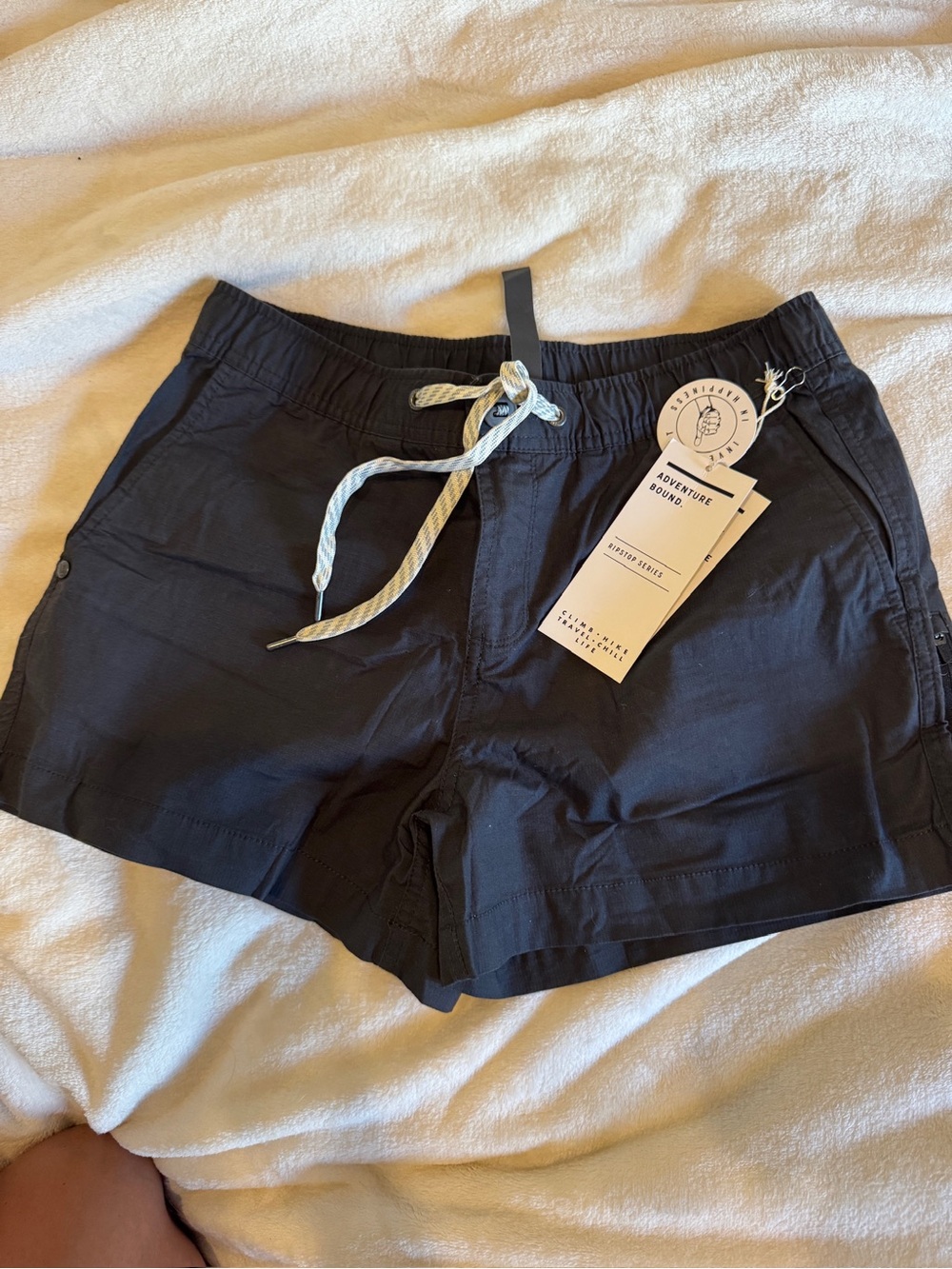Vuori Black Athletic Drawstring Shorts